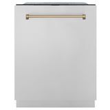 ZLINE Autograph Edition 24" Tall Tub Dishwasher DWMTZ-304-24-CB
