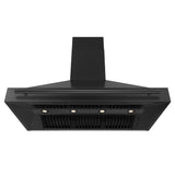 ZLINE Black Stainless Steel Range Hood with Black Stainless Steel Handle - BS655-48-BS