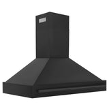 ZLINE Black Stainless Steel Range Hood with Black Stainless Steel Handle - BS655-48-BS