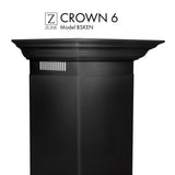 ZLINE Crown Molding Profile 6 Wall Mount RangeHood CM6-BSKEN