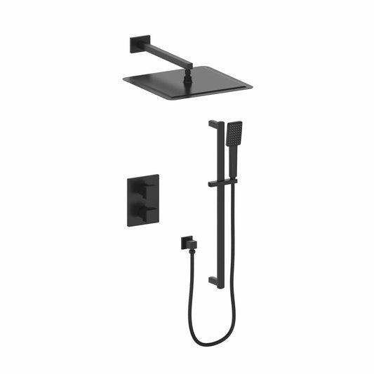 ZLINE Crystal Bay Thermostatic Shower System CBY-SHS-T2-MB
