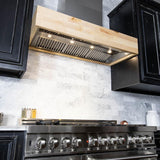 ZLINE 36" Remote Blower Wooden Wall Range Hood, 681M-RS-36-400