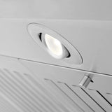 ZLINE Ducted Vent Island Mount Range Hood in Stainless Steel with Built-in ZLINE CrownSound Bluetooth Speakers GL1iCRN-BT-36