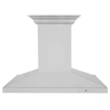 Zline Island Mount Range Hood in Stainless Steel with Built-in ZLINE CrownSound™ Bluetooth Speakers GL2iCRN-BT-36