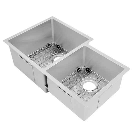 ZLINE Jackson 32" Undermount Double Bowl Sink In Stainless Steel, SRDR-32