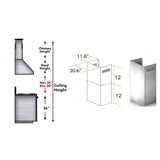 ZLINE Short Kit for 8' Ceilings, SK-KECOM
