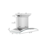ZLINE WM RH StainlessSteelBuilt-in CrownSound™ BT Speakers KN4CRN-BT-42