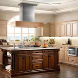 ZLINE 48" Wooden Island Range Hood, Butcher Block, 681iM-48