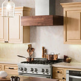 ZLINE 48" Wooden Wall Mount Range Hood Butcher Block, 681W-48