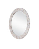Uma Mother of Pearl Round Mirror