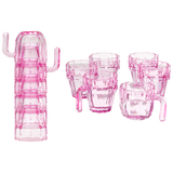 Cactus Stackable Glasses, Stacktus Gifts, Set of 6-10 oz