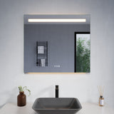 ANZZI Rectangular LED Smart Mirror (24x32 or 28x32 in.), Copper-Free, Adjustable CCT, Built-in Defogger, UL-Certified