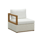 PURPLE LEAF Griffin White Patio Conversation Set Modular Sectional Sofa Components