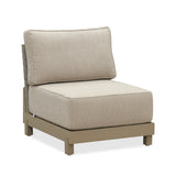 PURPLE LEAF Caesar Khaki Patio Conversation Set Modular Sectional Sofa Components