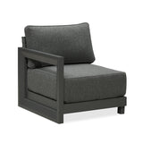PURPLE LEAF Caesar Grey Patio Conversation Set Modular Sectional Sofa Components