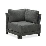 PURPLE LEAF Caesar Grey Patio Conversation Set Modular Sectional Sofa Components