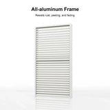 PURPLE LEAF Athena Louvered Pergola white Outdoor Aluminum Pergola with Shutter Wall Adjustable Gazebo Rainproof for Patio Deck Garden