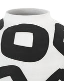 Pagliacci Medium Black & White Vase