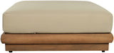Mirella - Water Resistant Fabric Upholstered Outdoor Patio Modular Ottoman