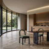 Conrad - Velvet Dining Chair With Black Legs