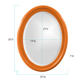 George Mirror - Glossy Orange