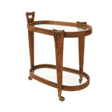 Oval Entertainment Bar Cart