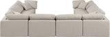 Indulge - Linen 8 Piece Modular Cloud Sectional Sofa