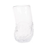 Portage Ice Clear Abstract Glass Vase- Tall