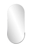 Dante Stainless Steel Gray Capsule Mirror