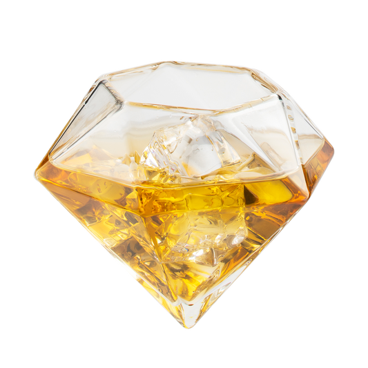 Set of 4 Diamond Whiskey & Wine Glasses 10oz