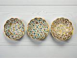 Handmade Turkish Tea Cups & Saucers with Gold Accent