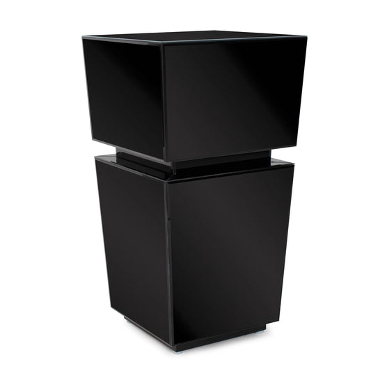 Black Mirrored Pedestal Short