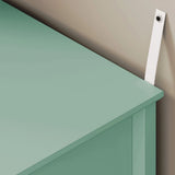 Fluted Nightstand with 2 Drawers Set of 2