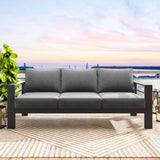 Wholesale Aluminum Outdoor Couch, 3-Seat Metal Outdoor Sofa