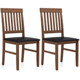 Solid Rubberwood Upholstered Dining Chair