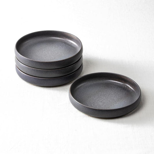 Iceland Volcanic Gray Small High Sided Plate 6"