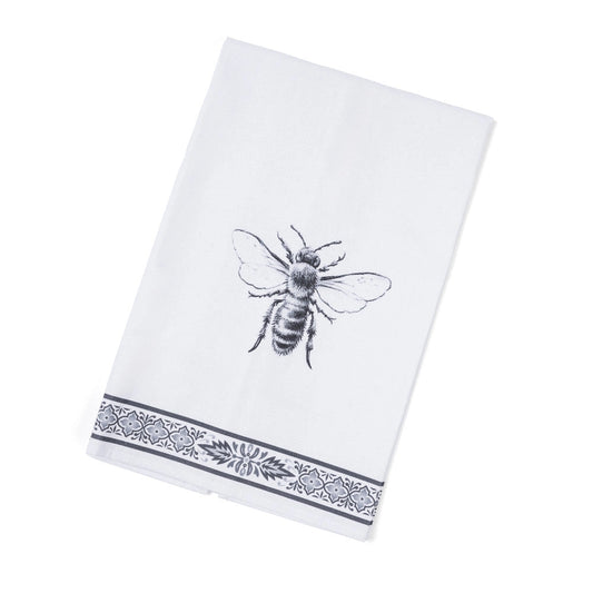 Honeybee Delight Cotton Tea Towel with Hanger