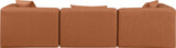 Cube - Modular 3 Piece Sofa - Cognac