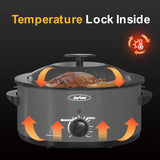 Roaster Oven with Self-Basting Lid, Electric 8QT Turkey Oven