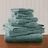 Antibacterial Spa-Like 8-Piece Bathroom Towel Set