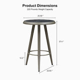 PURPLE LEAF Outdoor Bar Table Patio Dining Table Coffee Kitchen Breakfast Bistro Pub Bar Table for Patio Poolside