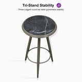 PURPLE LEAF Outdoor Bar Table Patio Dining Table Coffee Kitchen Breakfast Bistro Pub Bar Table for Patio Poolside