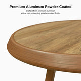 PURPLE LEAF Outdoor Bar Table Patio Dining Table Coffee Kitchen Breakfast Bistro Pub Bar Table for Patio Poolside