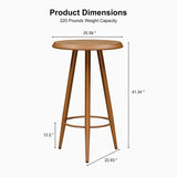 PURPLE LEAF Outdoor Bar Table Patio Dining Table Coffee Kitchen Breakfast Bistro Pub Bar Table for Patio Poolside
