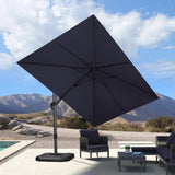 PURPLE LEAF Best Value Cantilever Patio Umbrella with Left-Right Tilt and 360° Swivel Outdoor Umbrellas