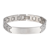 Waterdrop Stainless Steel Metal Band Adjustable Link, ID Name Bracelet Stainless Steel