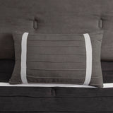 Vera Microsuede 7-Piece Comforter Set, Black