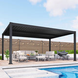 Aluminum Outdoor Pergola with Independent Louvered