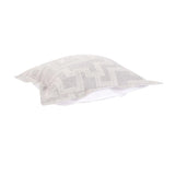 Indoor/Outdoor Puff Scroll Ottoman Syros Fog Cover Only