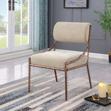 Bastille - Upholstered Dining Side Chair (Set of 2) - Bronze Frame